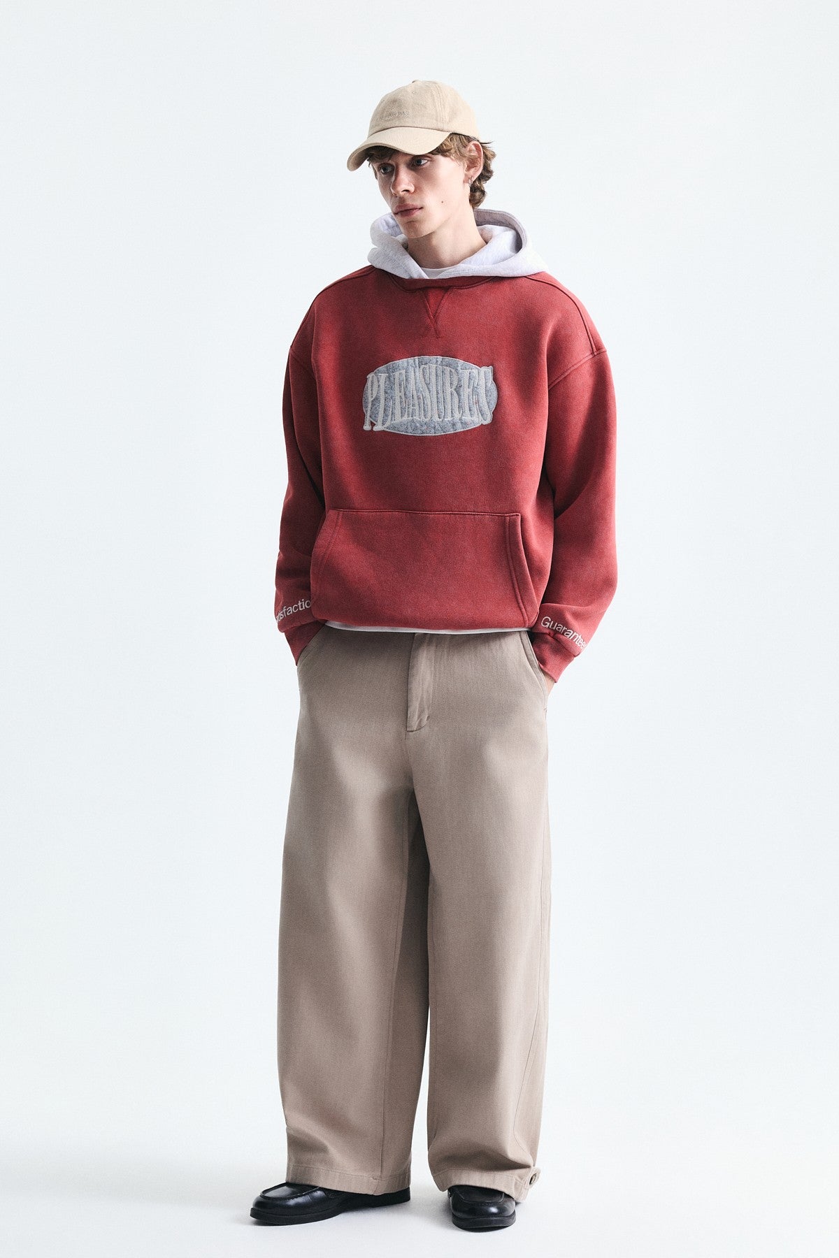 Oversized Printed Hooded Sweatshirt V70-266