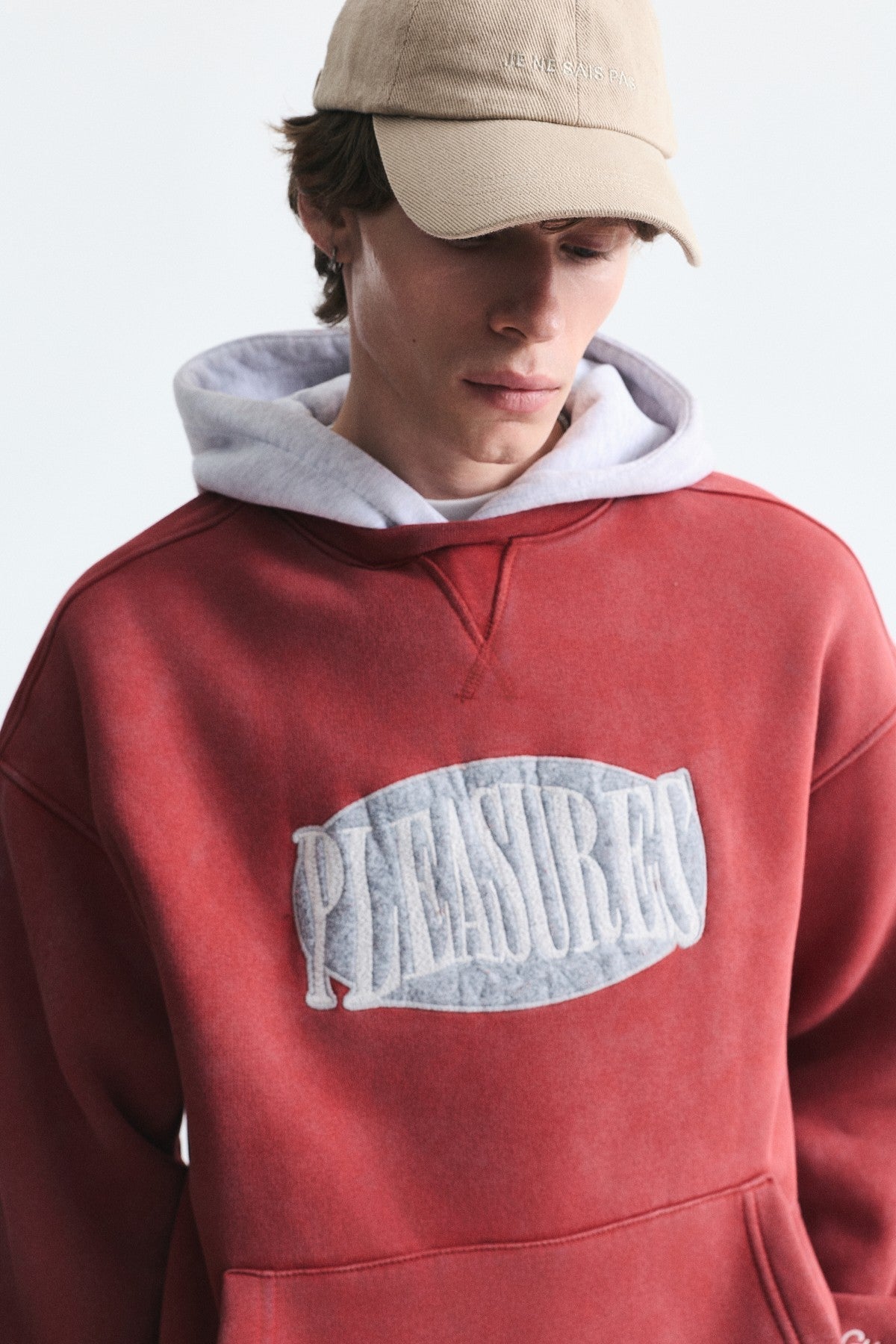 Oversized Printed Hooded Sweatshirt V70-266