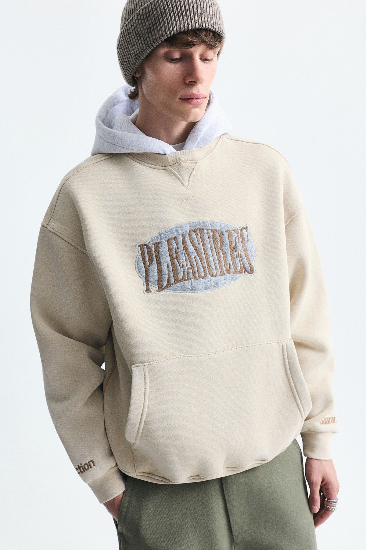 Oversized Printed Hooded Sweatshirt V70-266