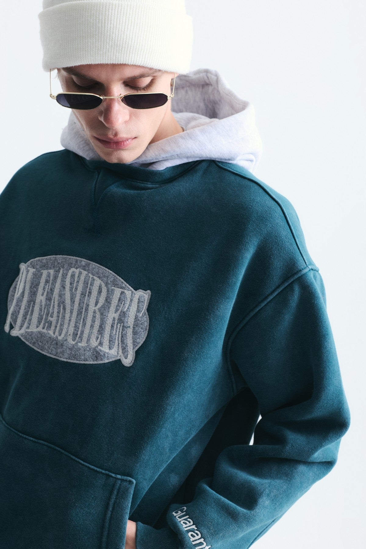 Oversized Printed Hooded Sweatshirt V70-266