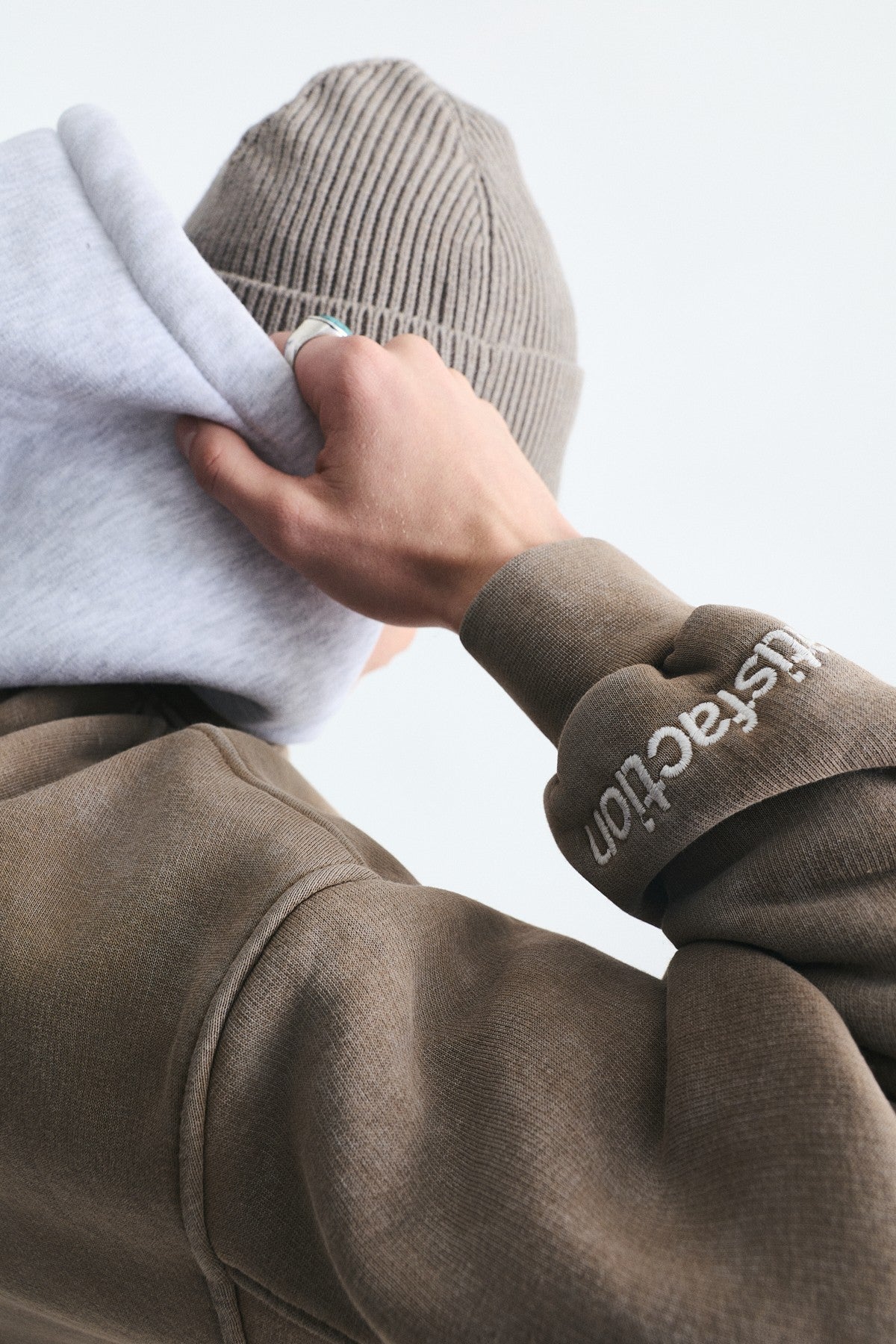 Oversized Printed Hooded Sweatshirt V70-266