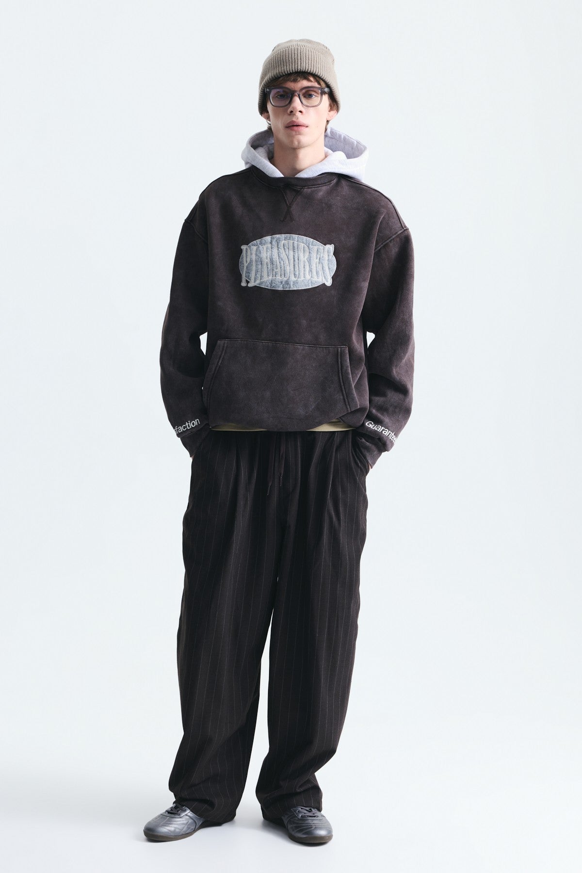 Oversized Printed Hooded Sweatshirt V70-266