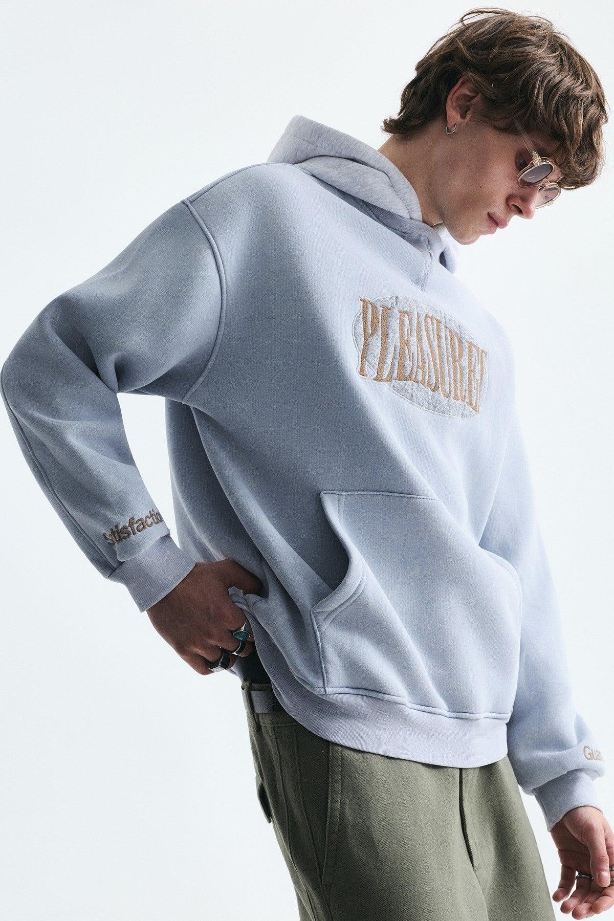 Oversized Printed Hooded Sweatshirt V70-266