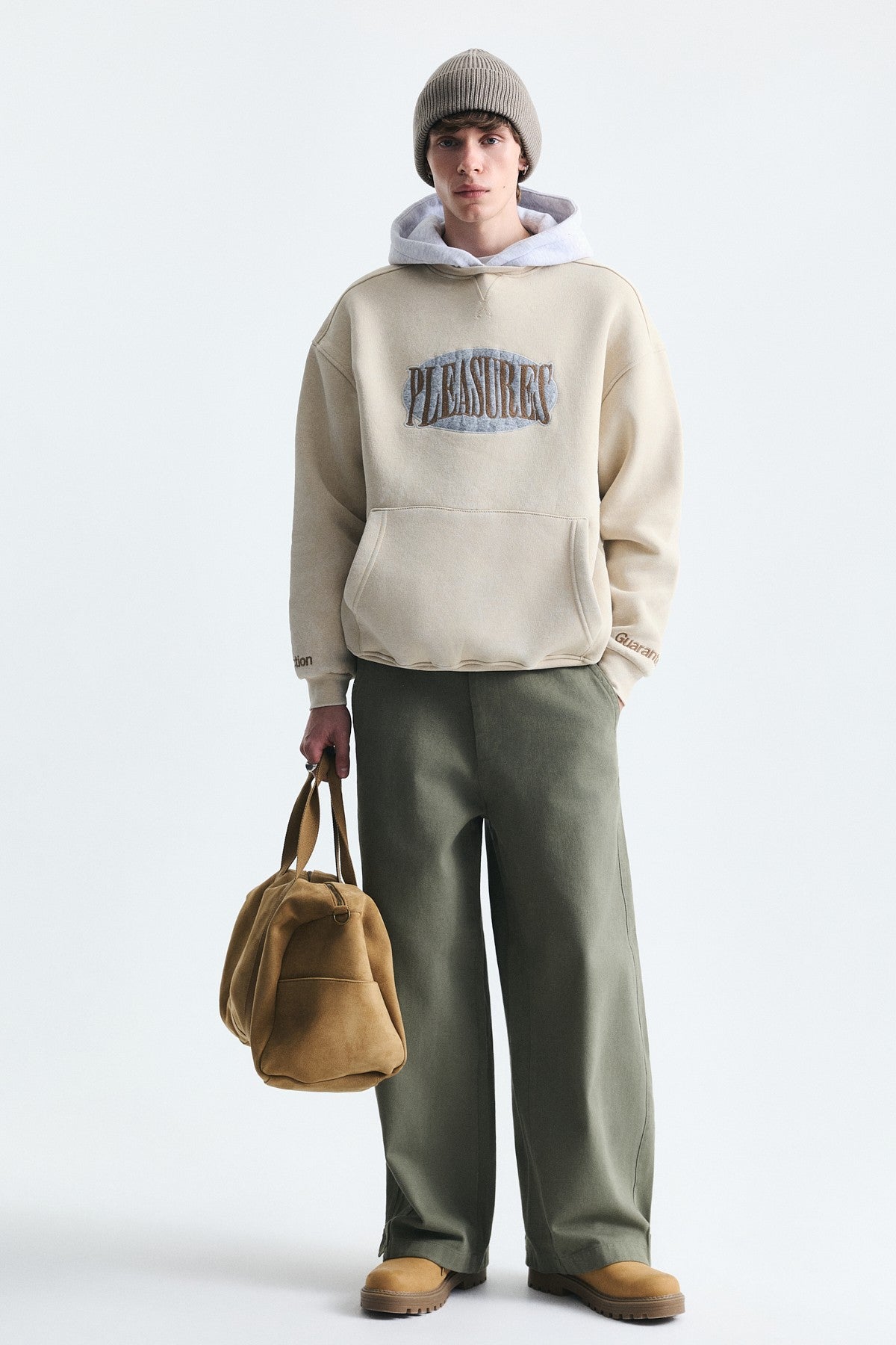 Oversized Printed Hooded Sweatshirt V70-266