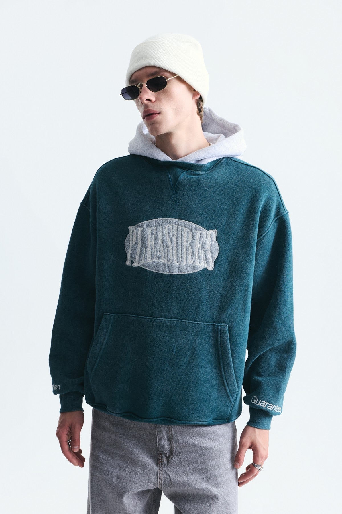 Oversized Printed Hooded Sweatshirt V70-266