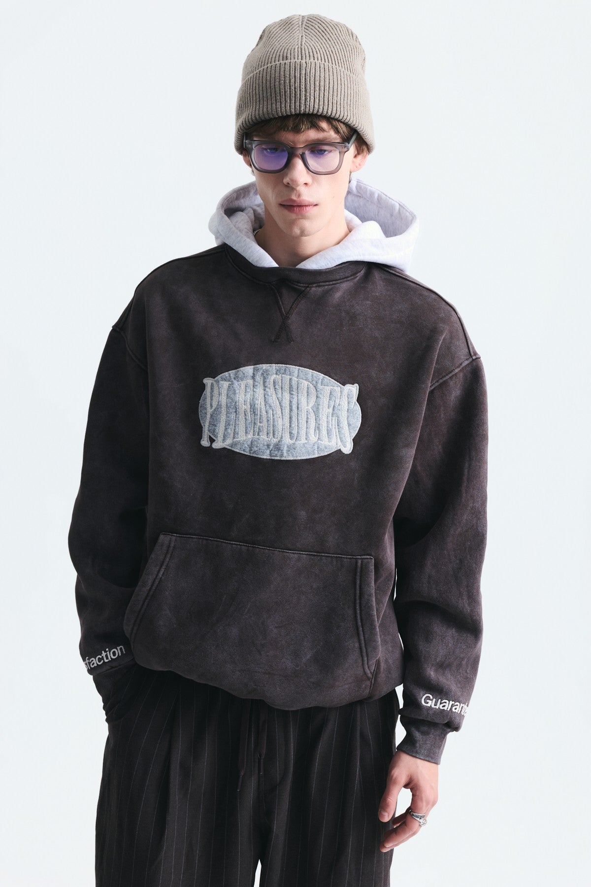 Oversized Printed Hooded Sweatshirt V70-266