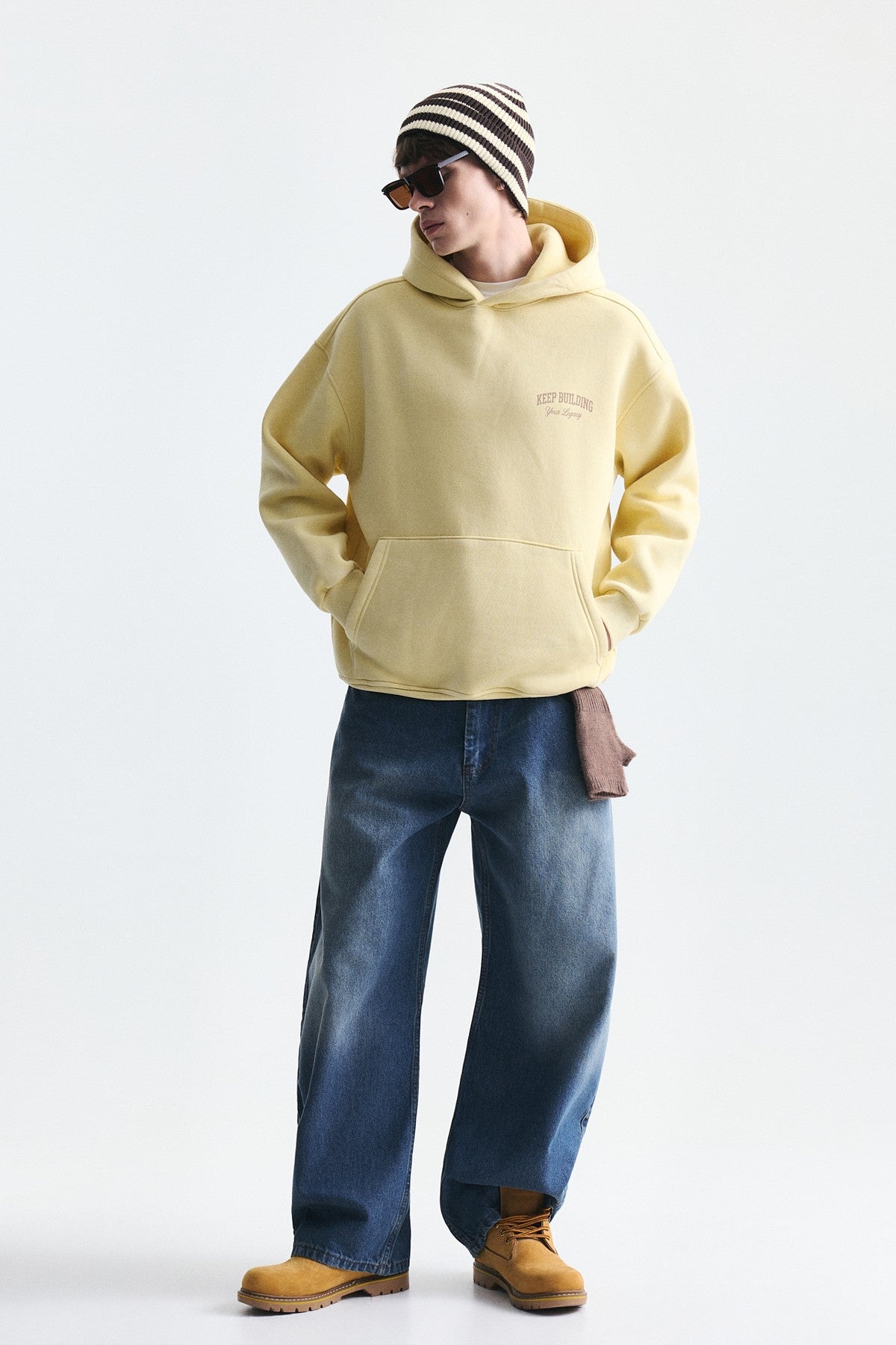 Oversized Washable Hooded Sweatshirt