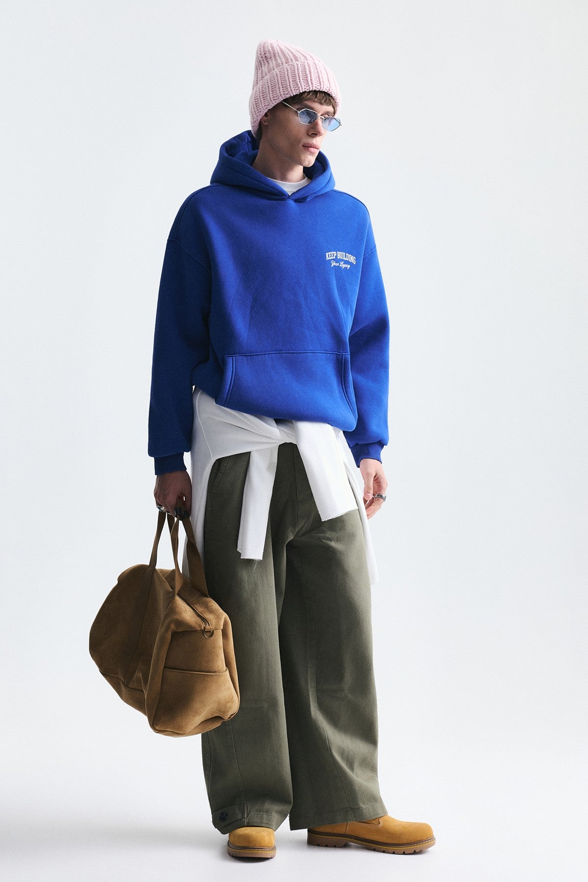 Oversized Washable Hooded Sweatshirt