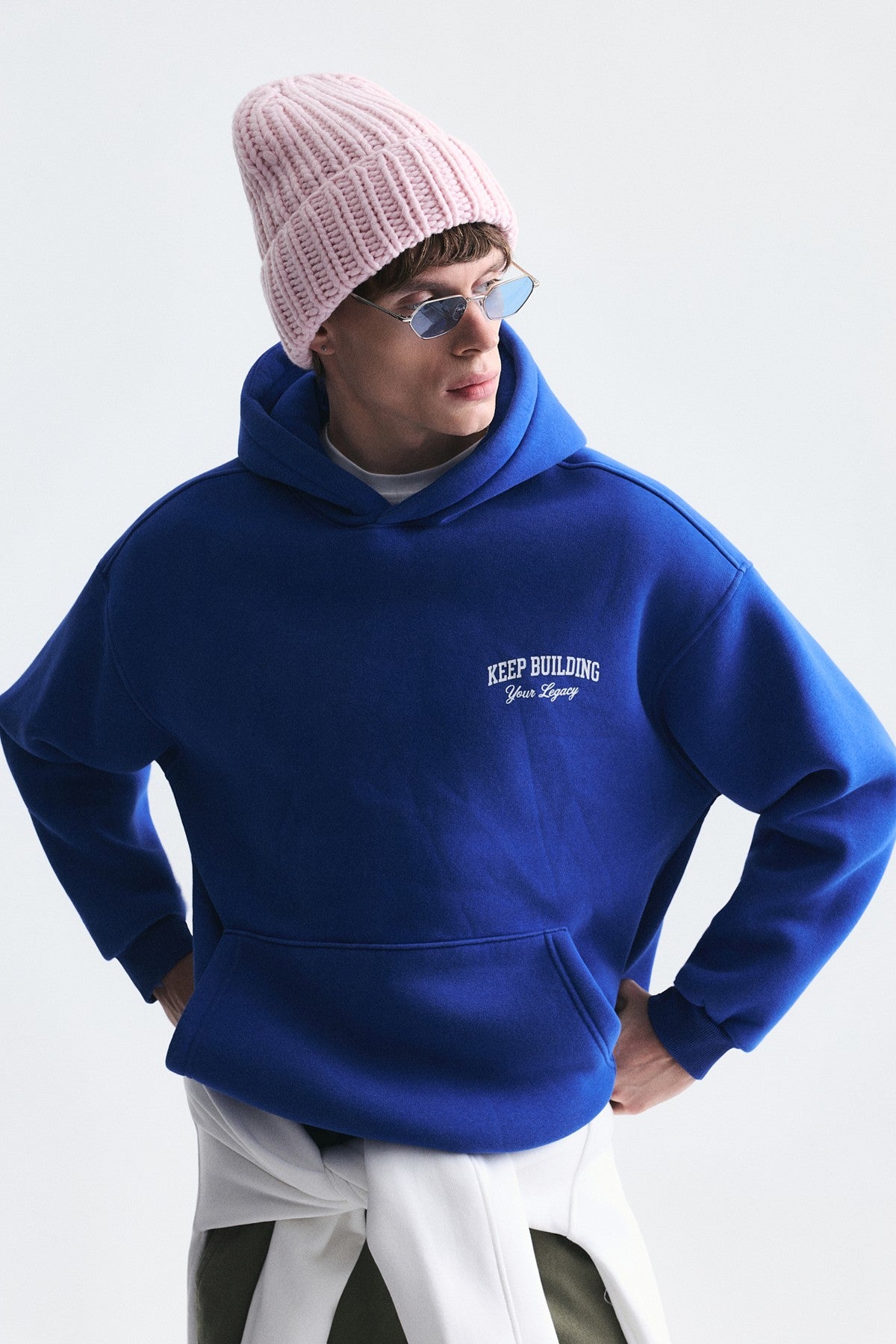 Oversized Washable Hooded Sweatshirt