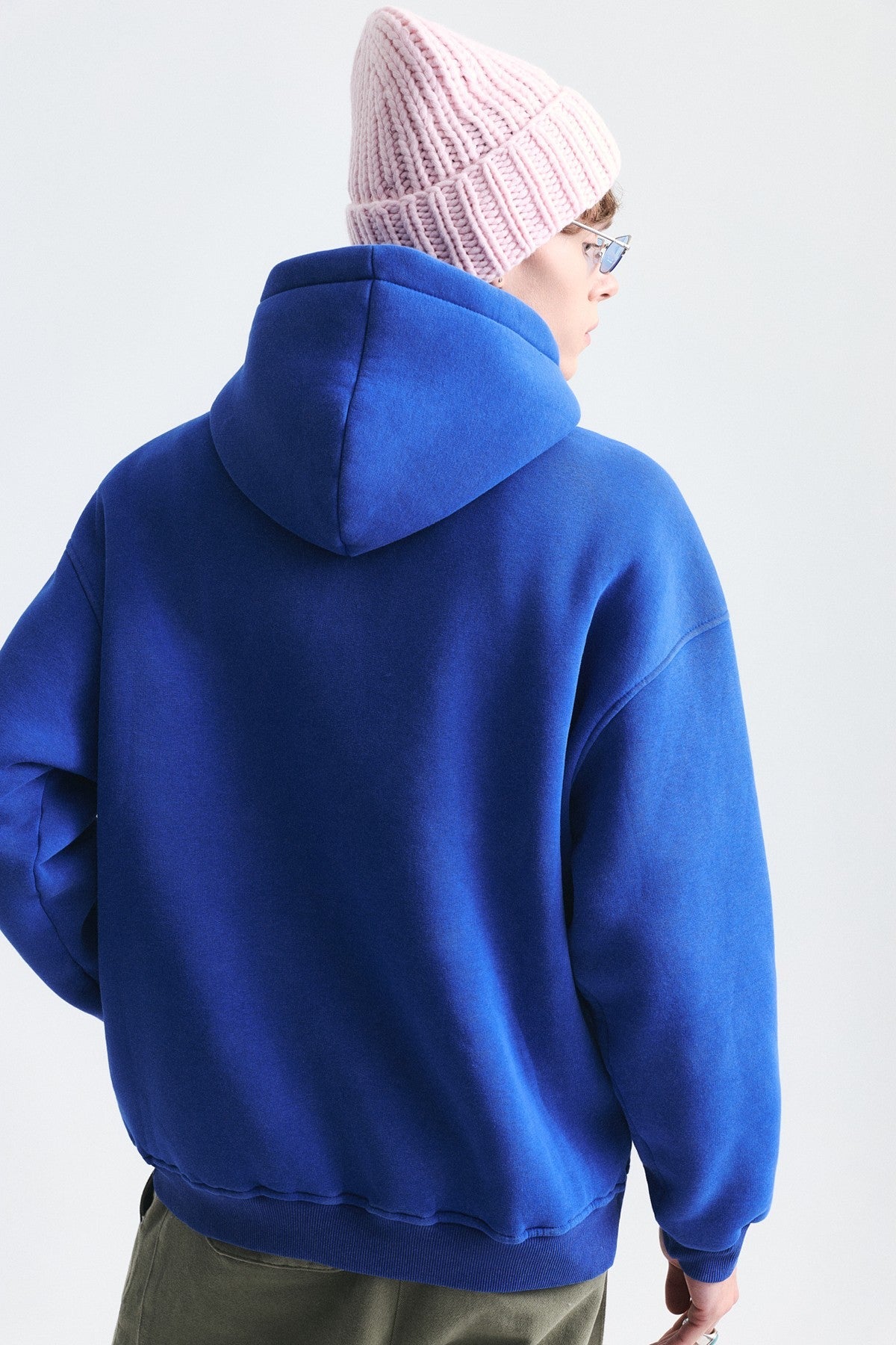 Oversized Washable Hooded Sweatshirt