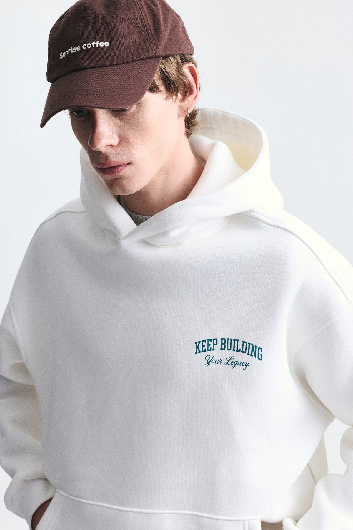 Oversized Washable Hooded Sweatshirt