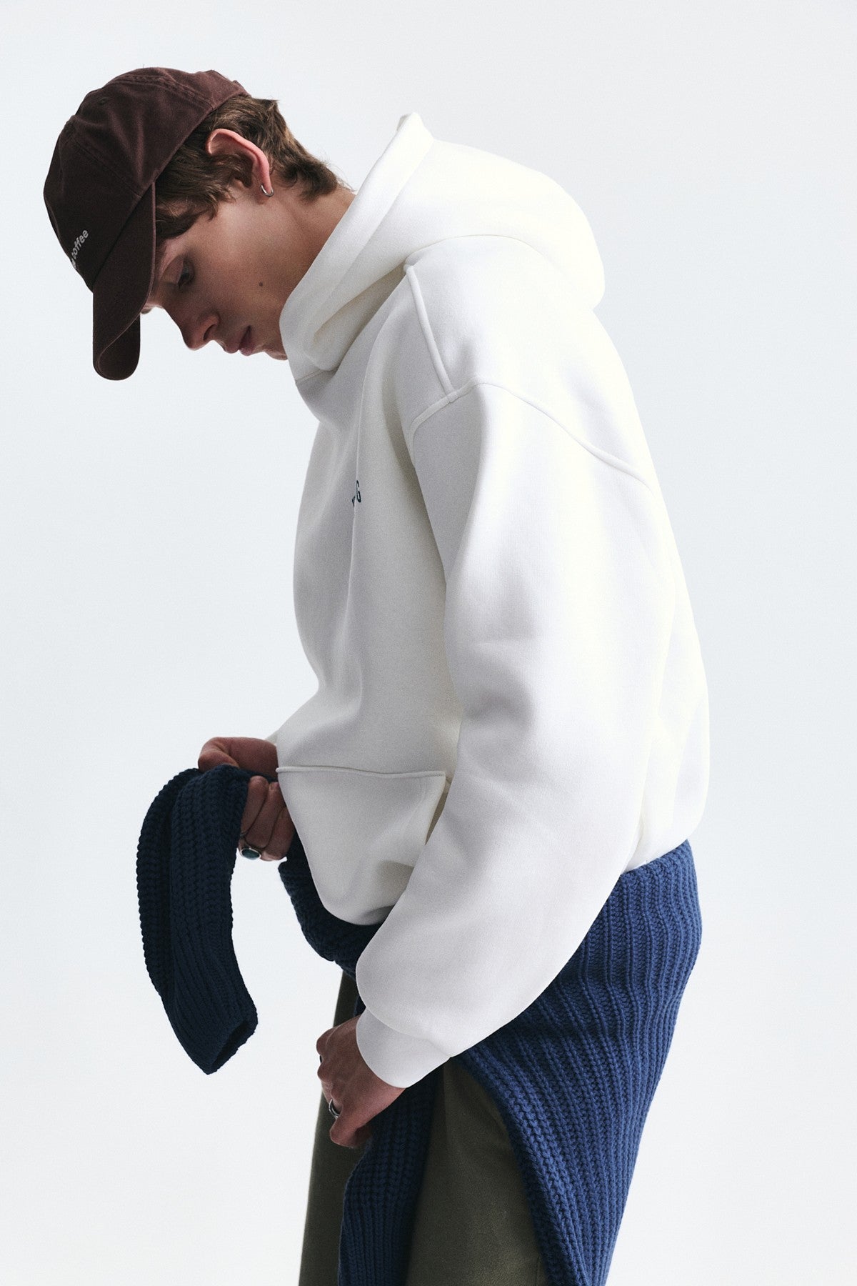 Oversized Washable Hooded Sweatshirt