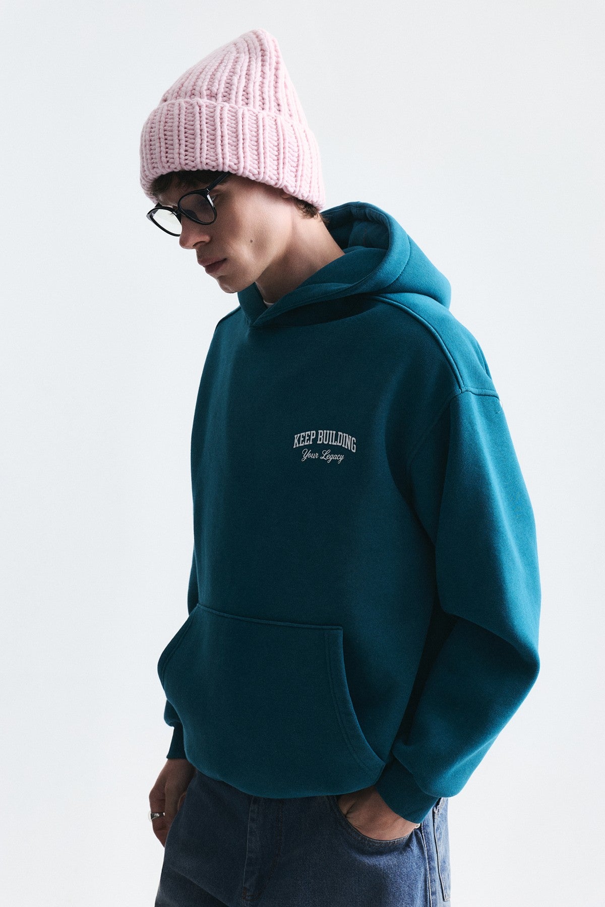Oversized Washable Hooded Sweatshirt