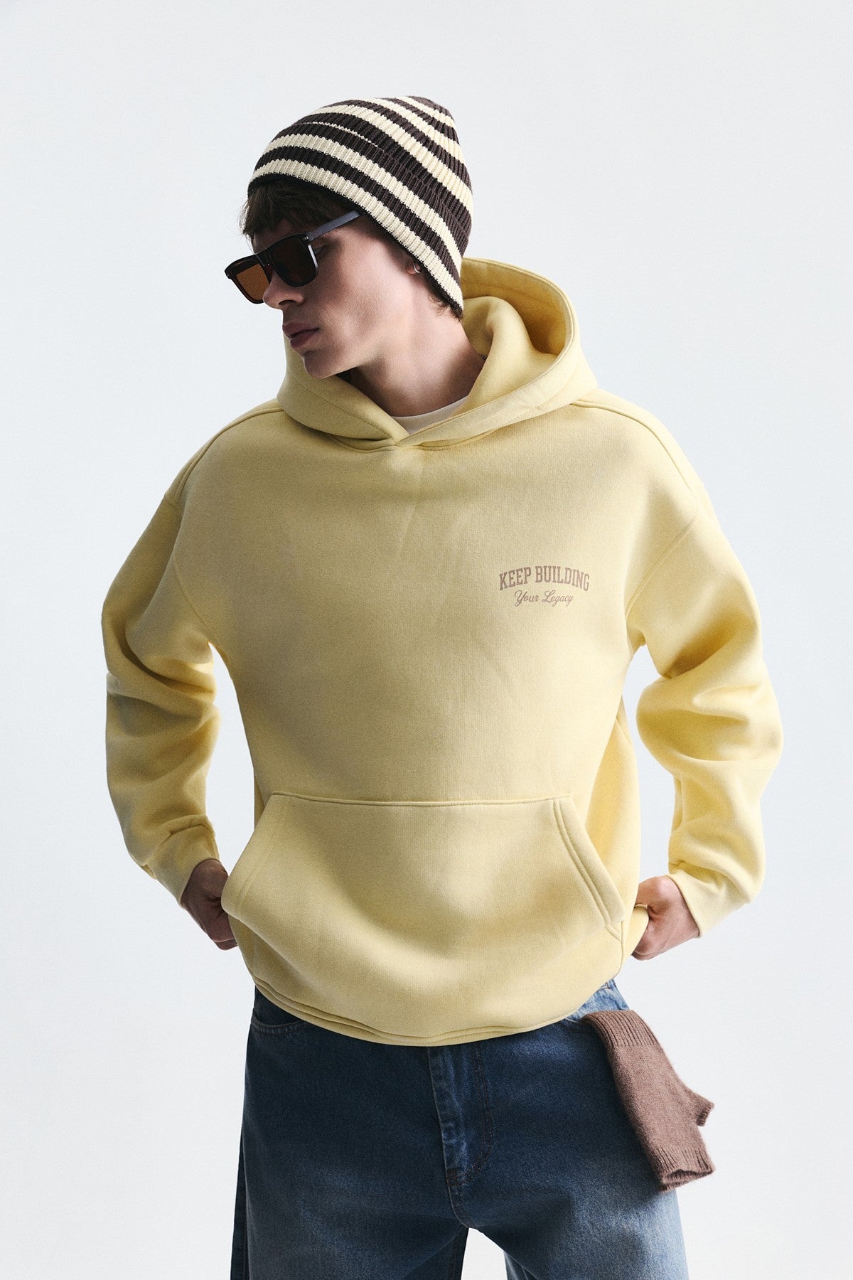 Oversized Washable Hooded Sweatshirt