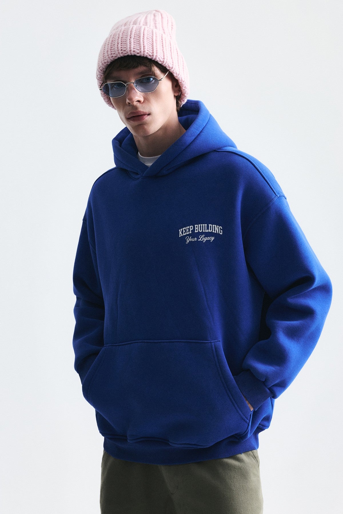 Oversized Washable Hooded Sweatshirt