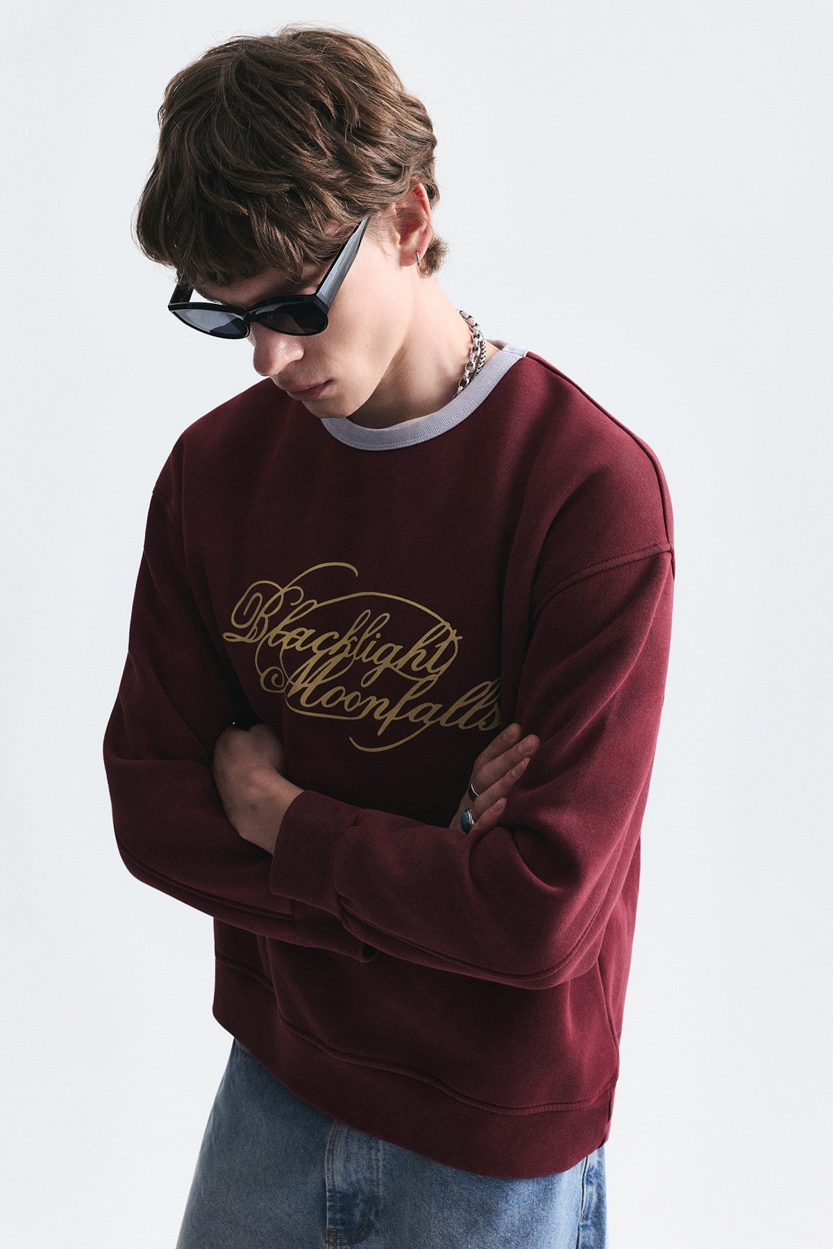 Boxy Fit Printed Sweatshirt