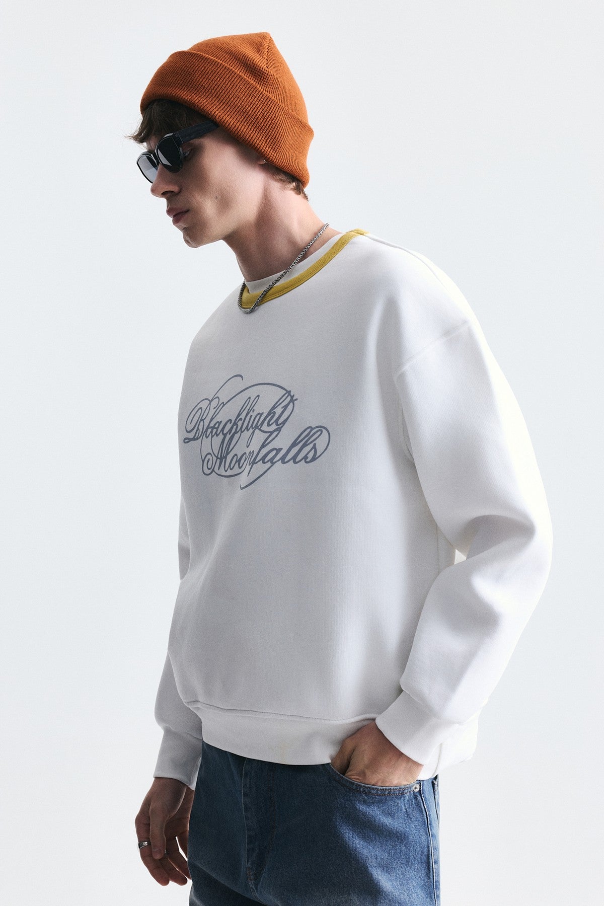 Boxy Fit Printed Sweatshirt