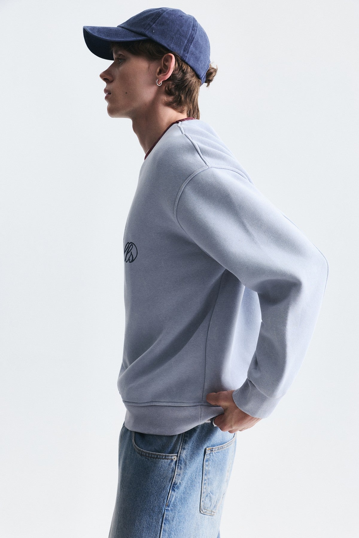 Boxy Fit Printed Sweatshirt