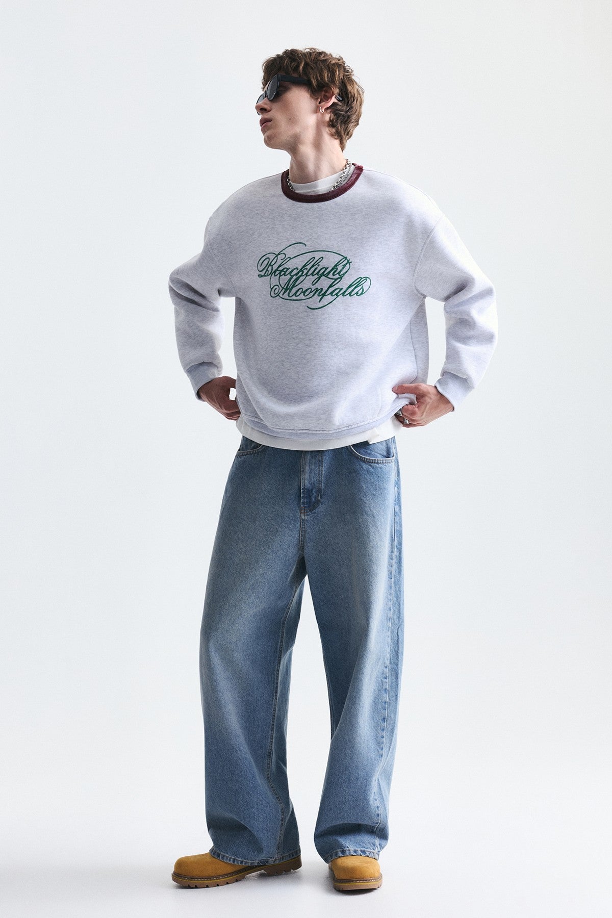 Boxy Fit Printed Sweatshirt