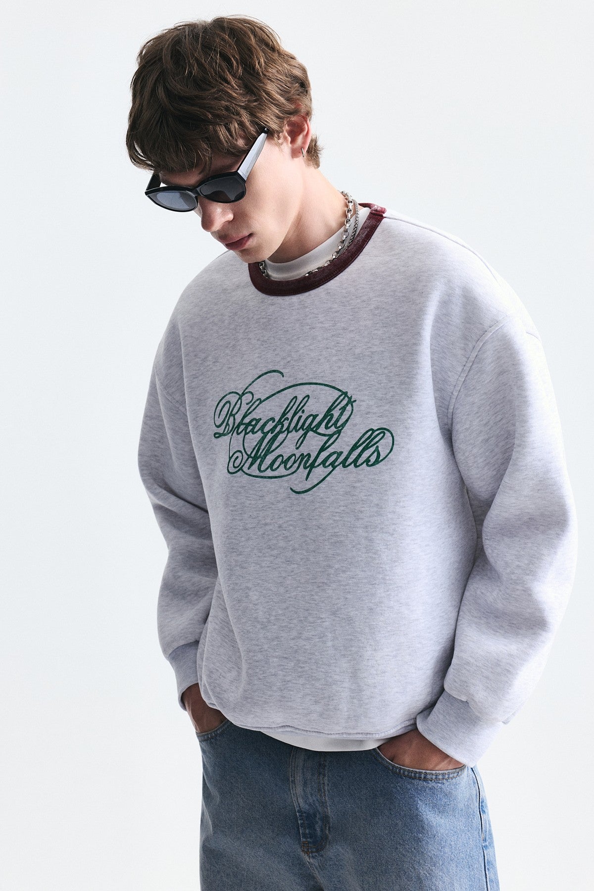 Boxy Fit Printed Sweatshirt