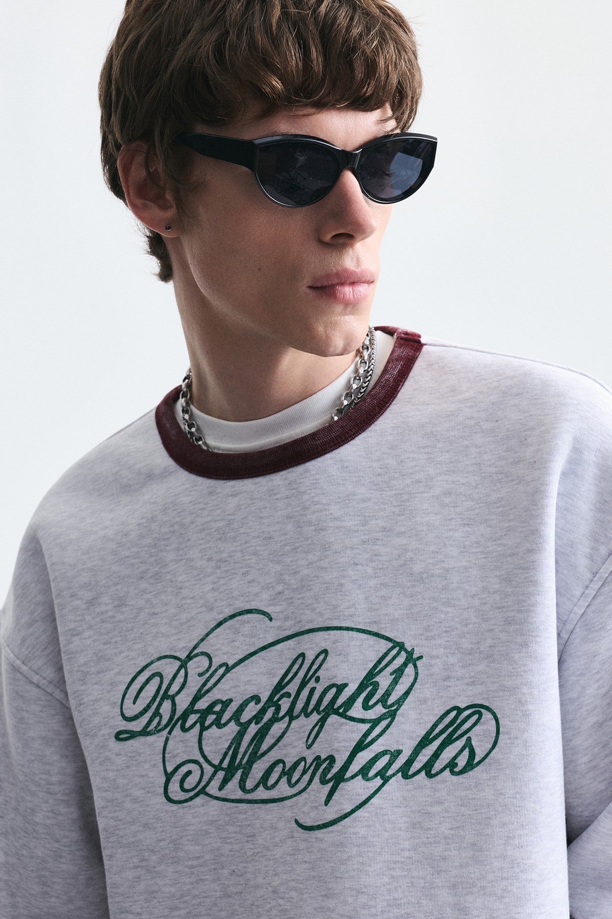 Boxy Fit Printed Sweatshirt