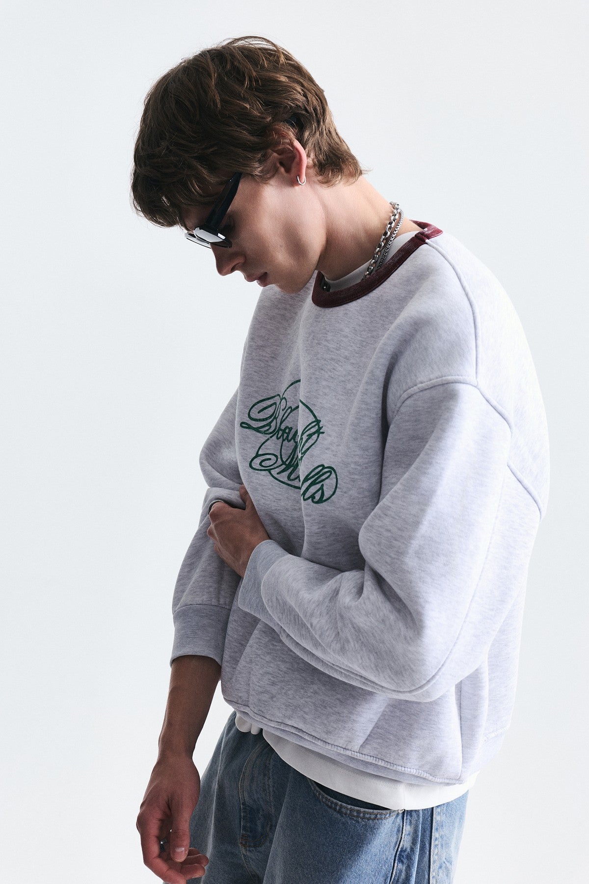 Boxy Fit Printed Sweatshirt