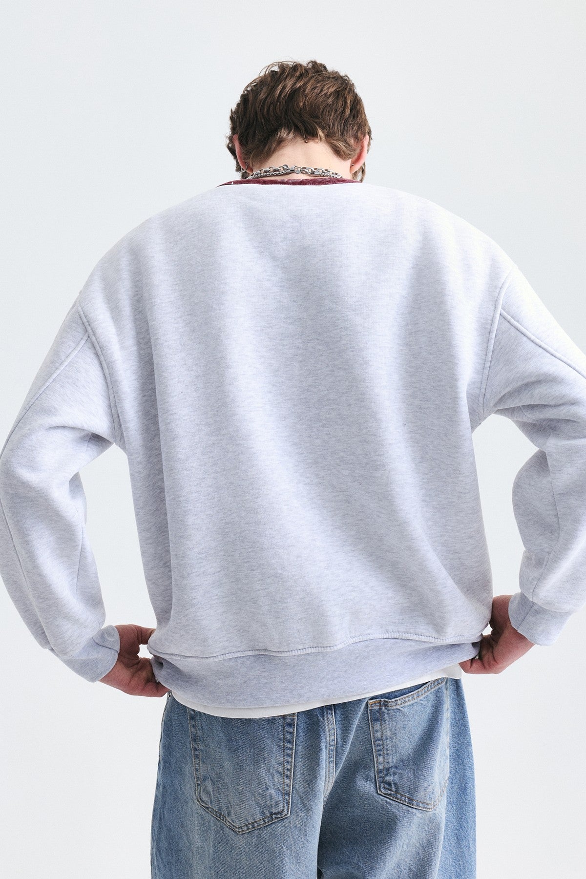 Boxy Fit Printed Sweatshirt