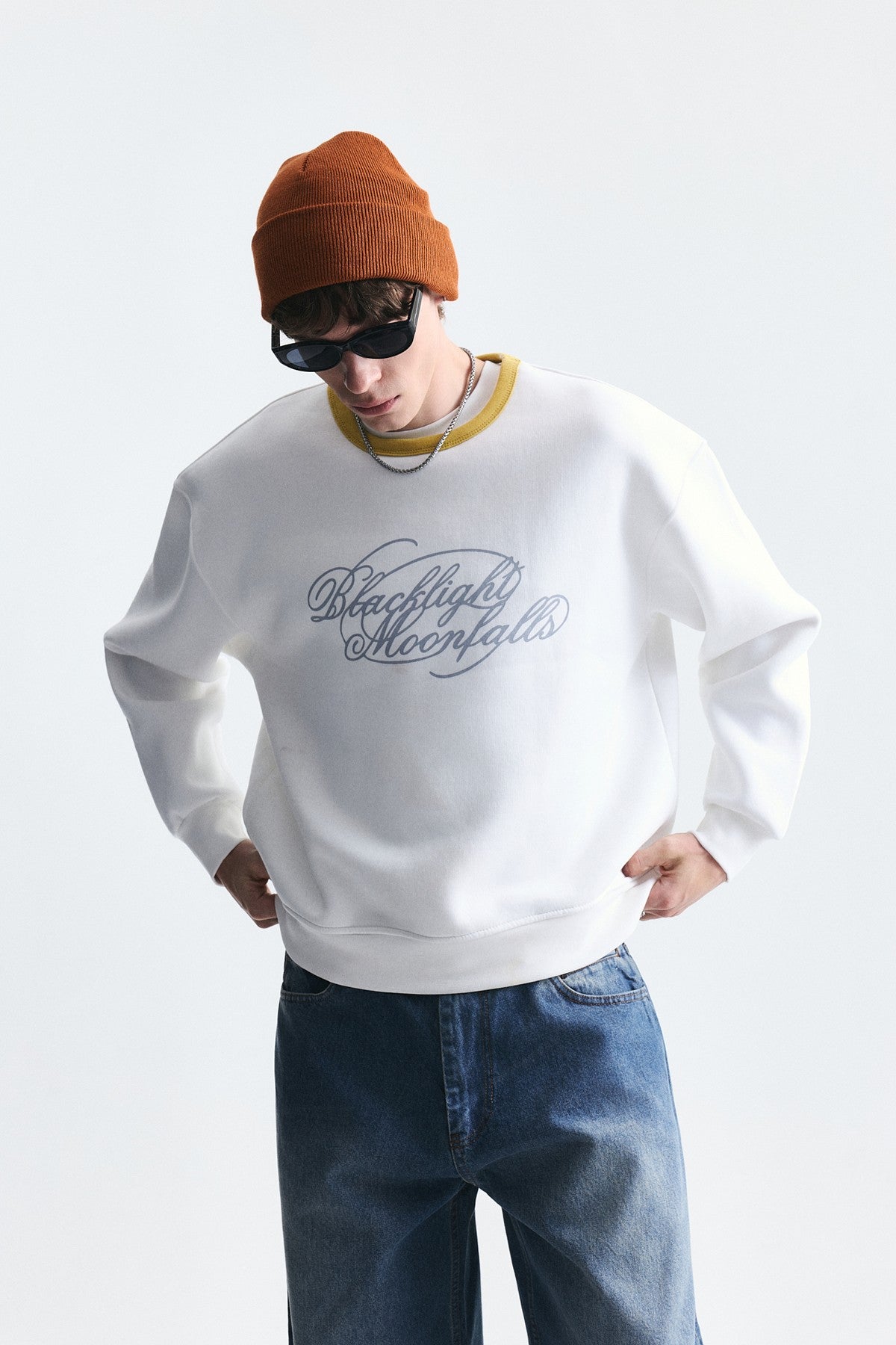 Boxy Fit Printed Sweatshirt