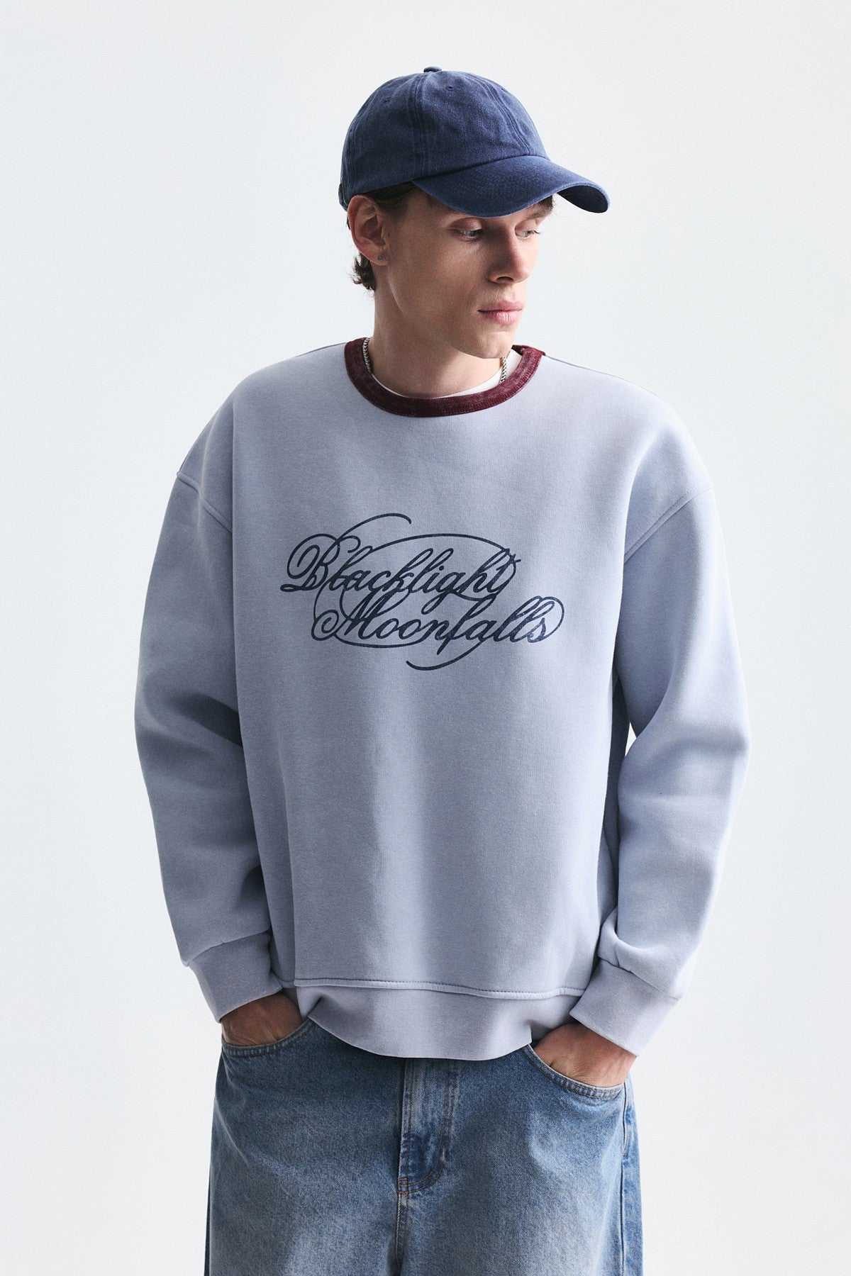 Boxy Fit Printed Sweatshirt