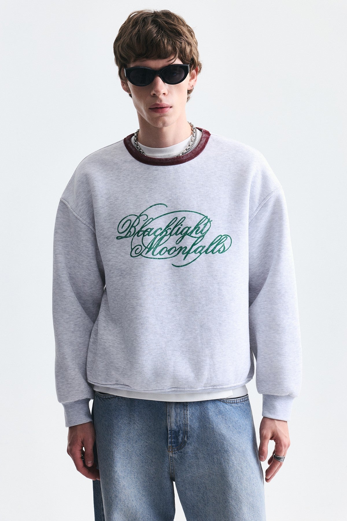 Boxy Fit Printed Sweatshirt