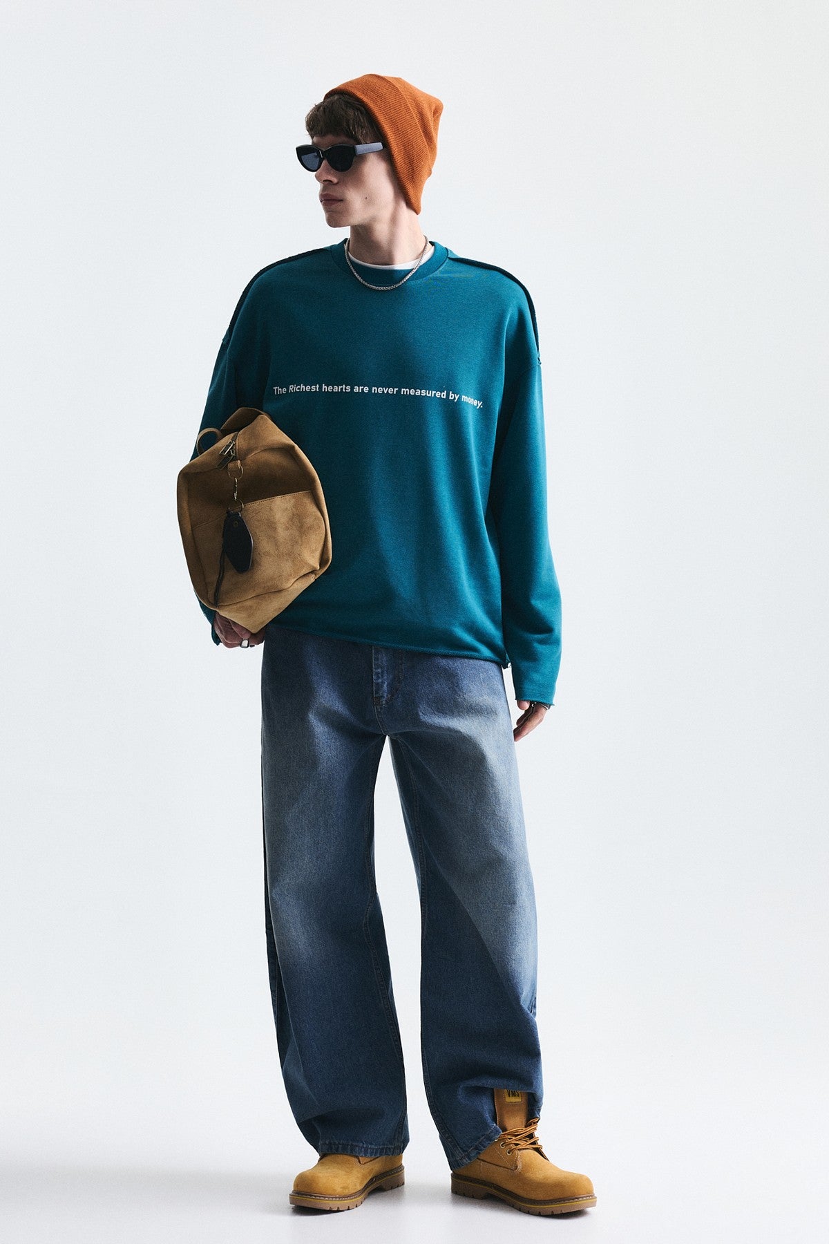 Oversized Printed Sweatshirt