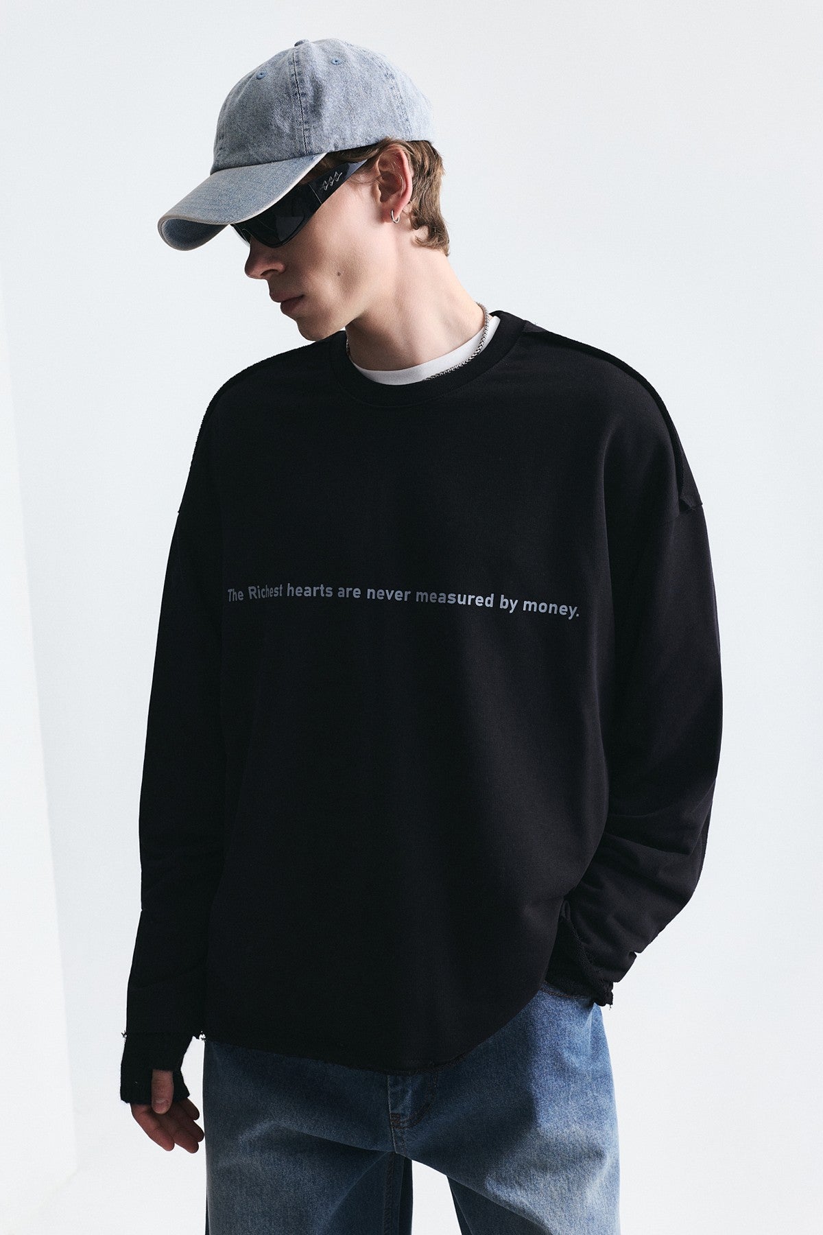 Oversized Printed Sweatshirt