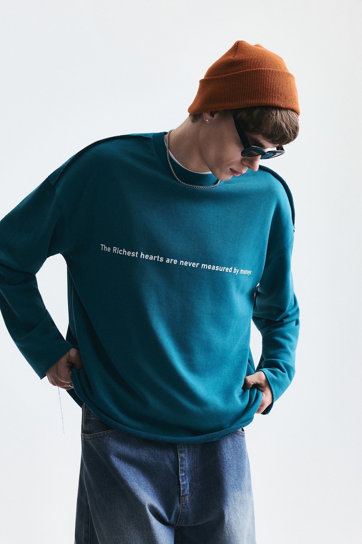 Oversized Printed Sweatshirt