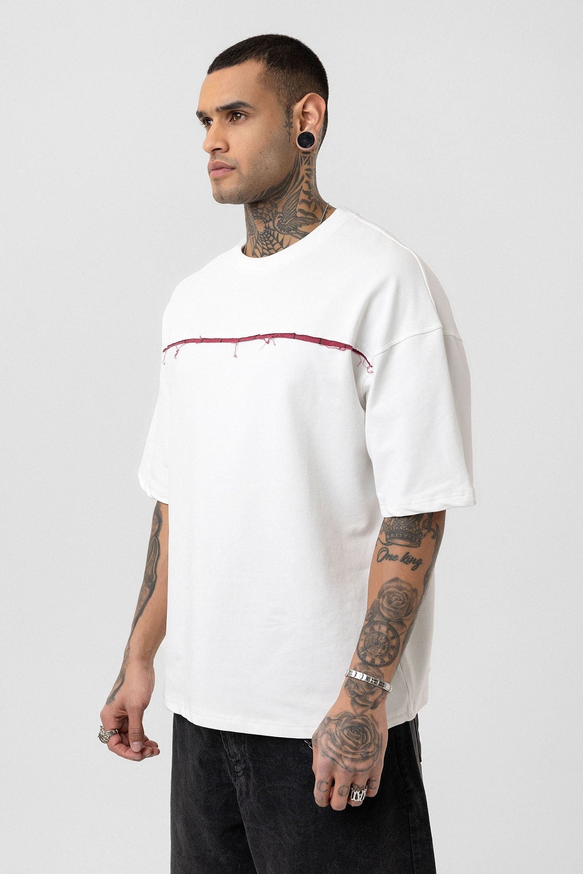 Oversized T-Shirt with Back Print (Machine Washable)