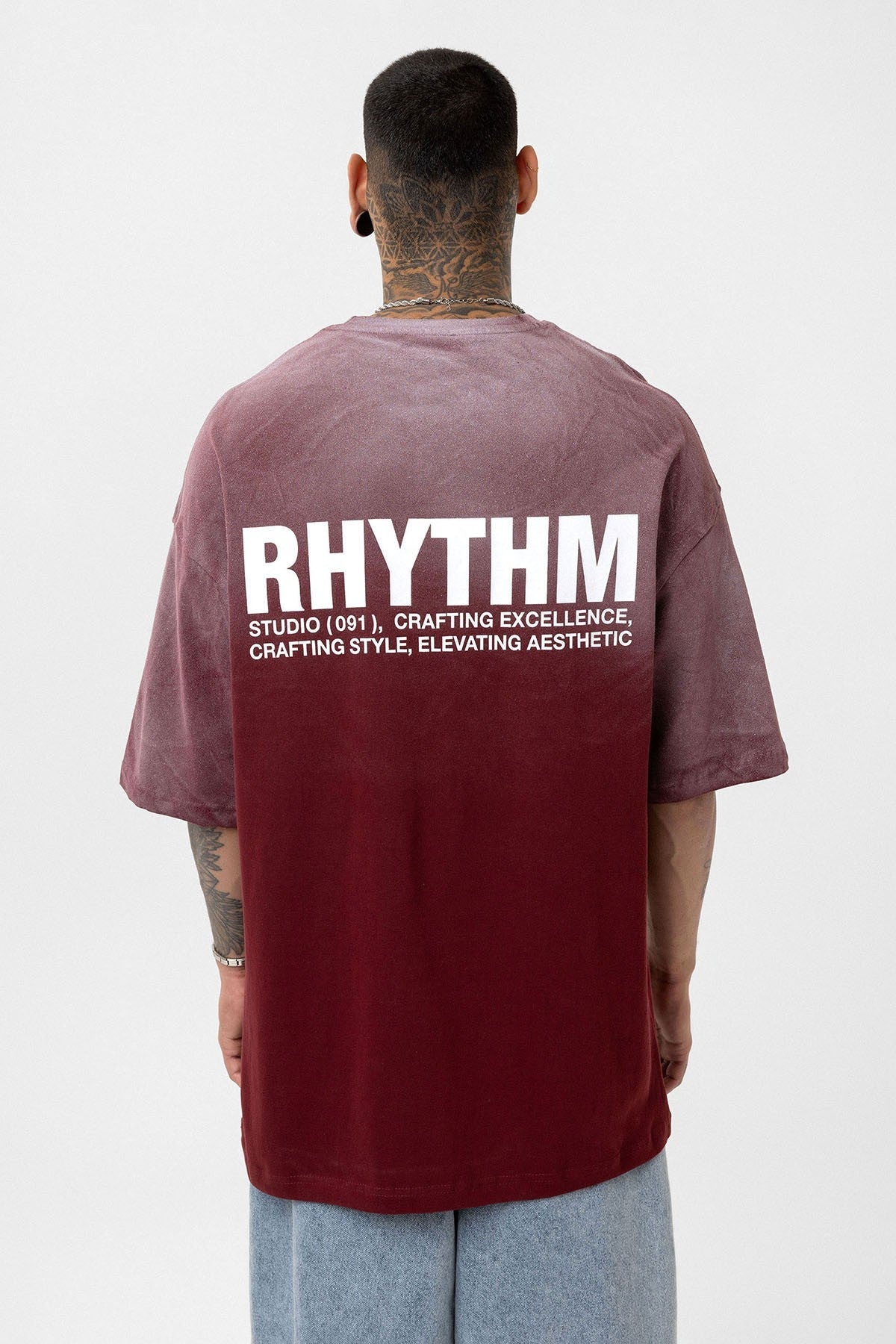 Oversized T-Shirt with Back Print (Machine Washable)