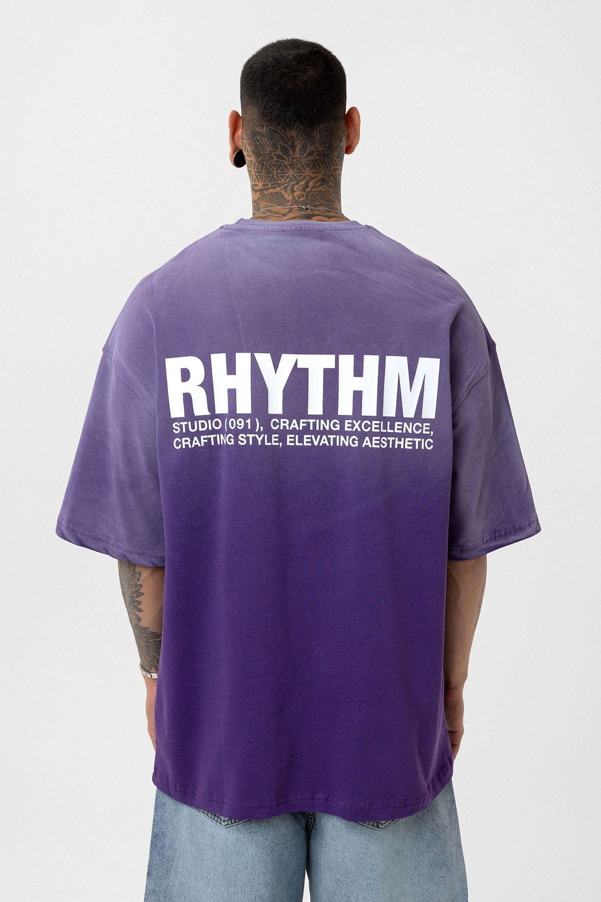 Oversized T-Shirt with Back Print (Machine Washable)