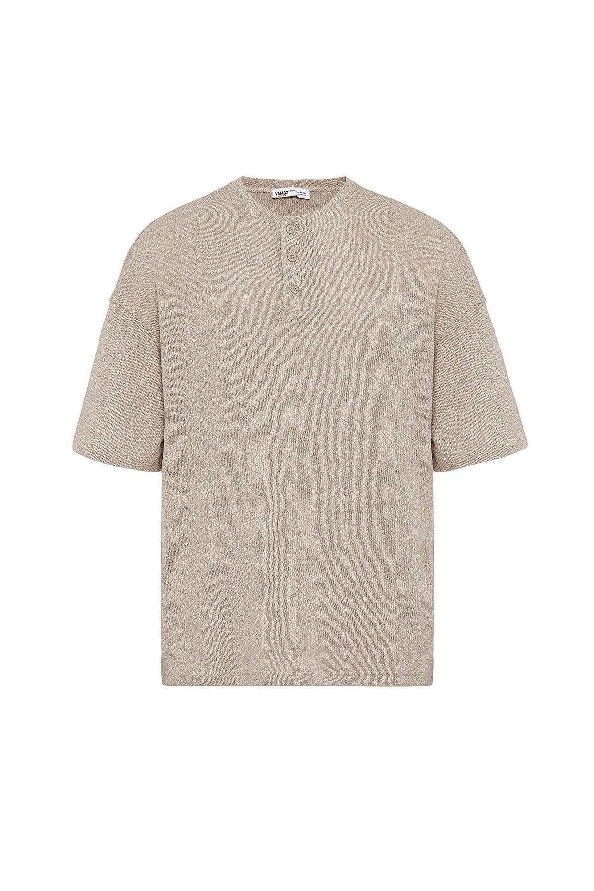 Basic Oversized Button-Down T-Shirt