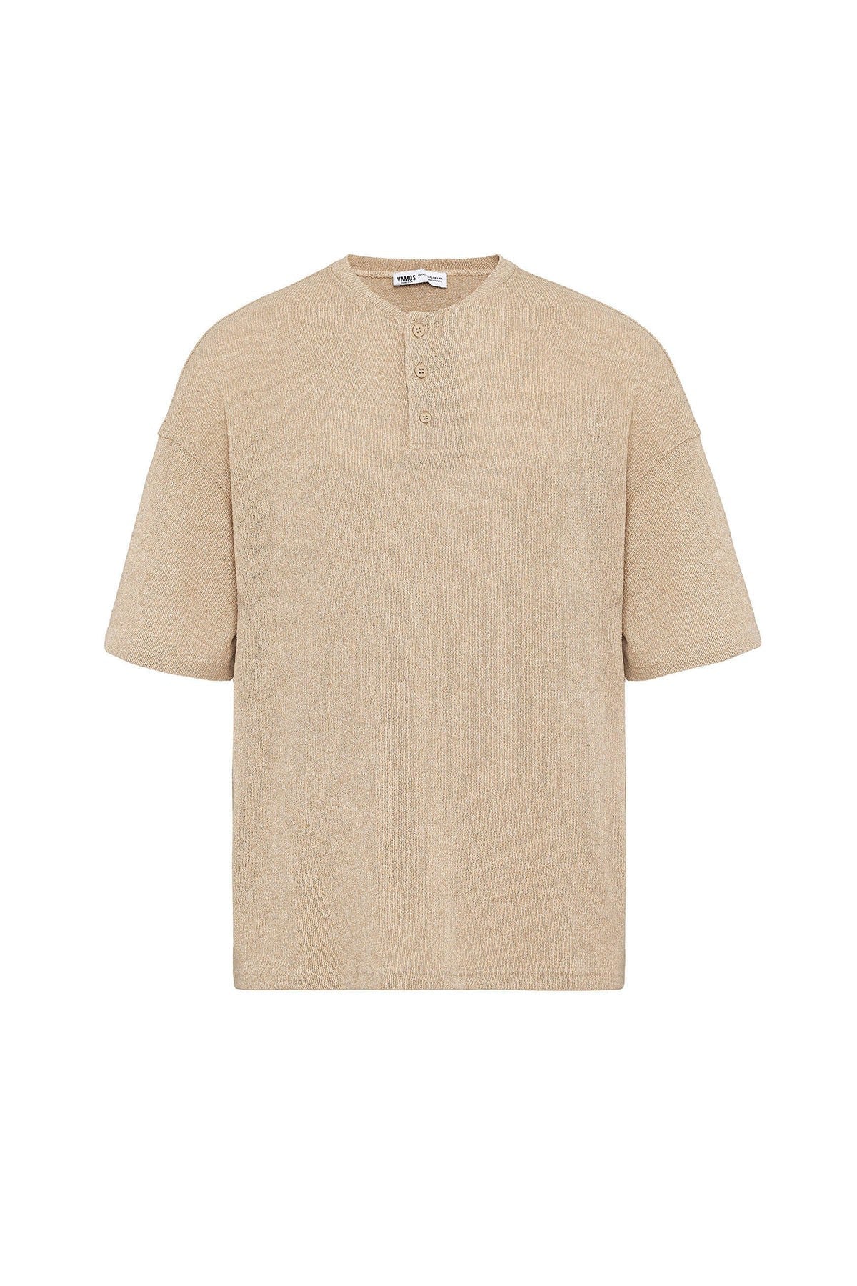 Basic Oversized Button-Down T-Shirt