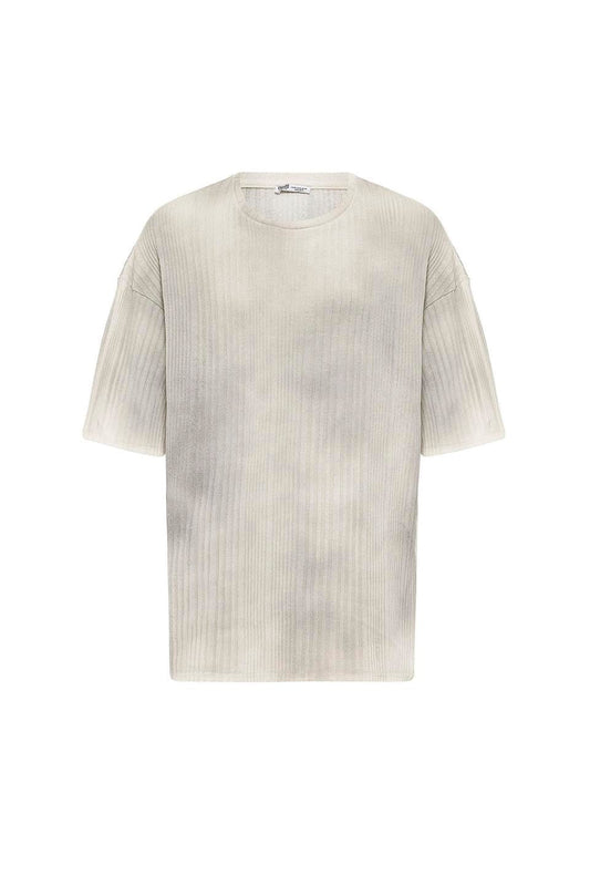 Oversized Knit T-Shirt (Machine Washable)