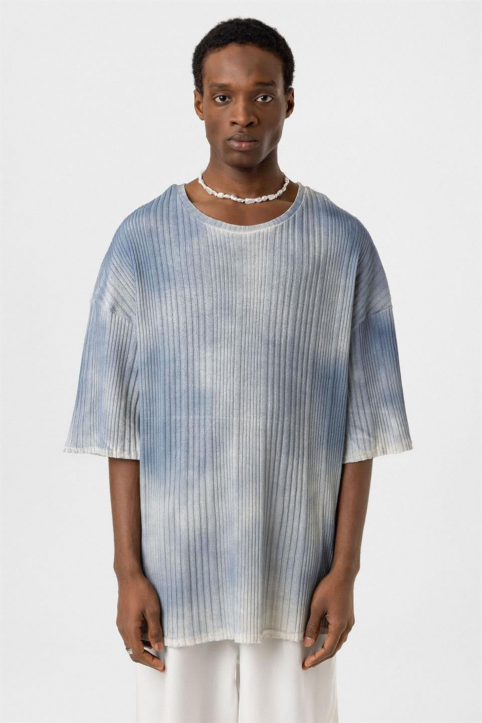 Oversized Knit T-Shirt (Machine Washable)