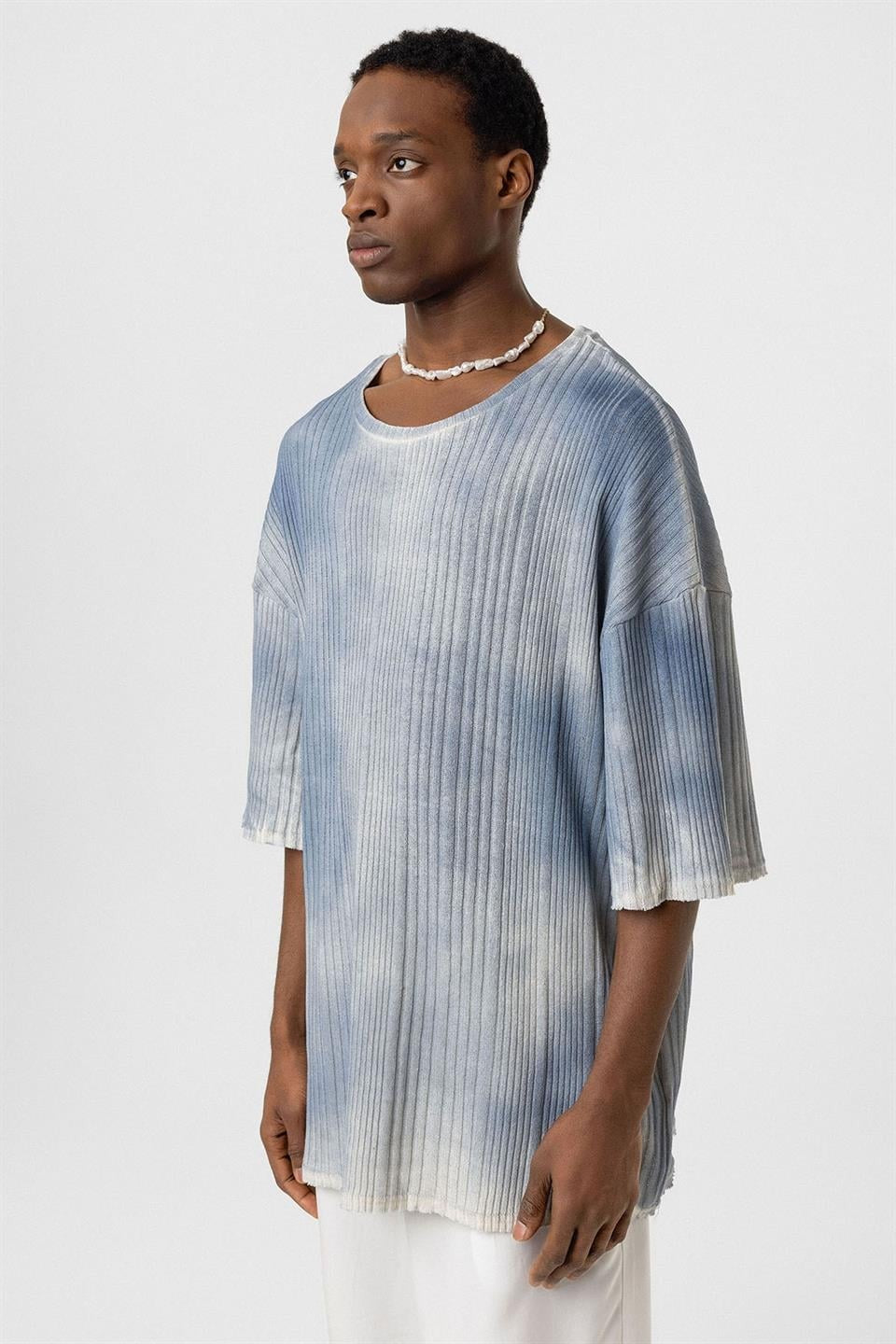 Oversized Knit T-Shirt (Machine Washable)