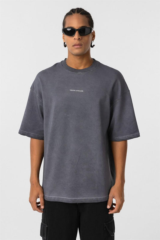 Oversized T-Shirt (Machine Washable) - Black