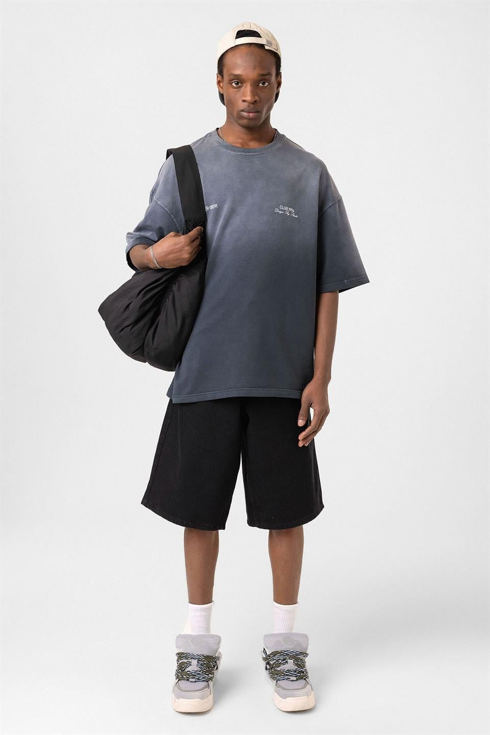Oversized T-Shirt with Washed Finish V70-59