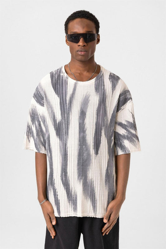 Oversized Knit T-Shirt (Machine Washable)