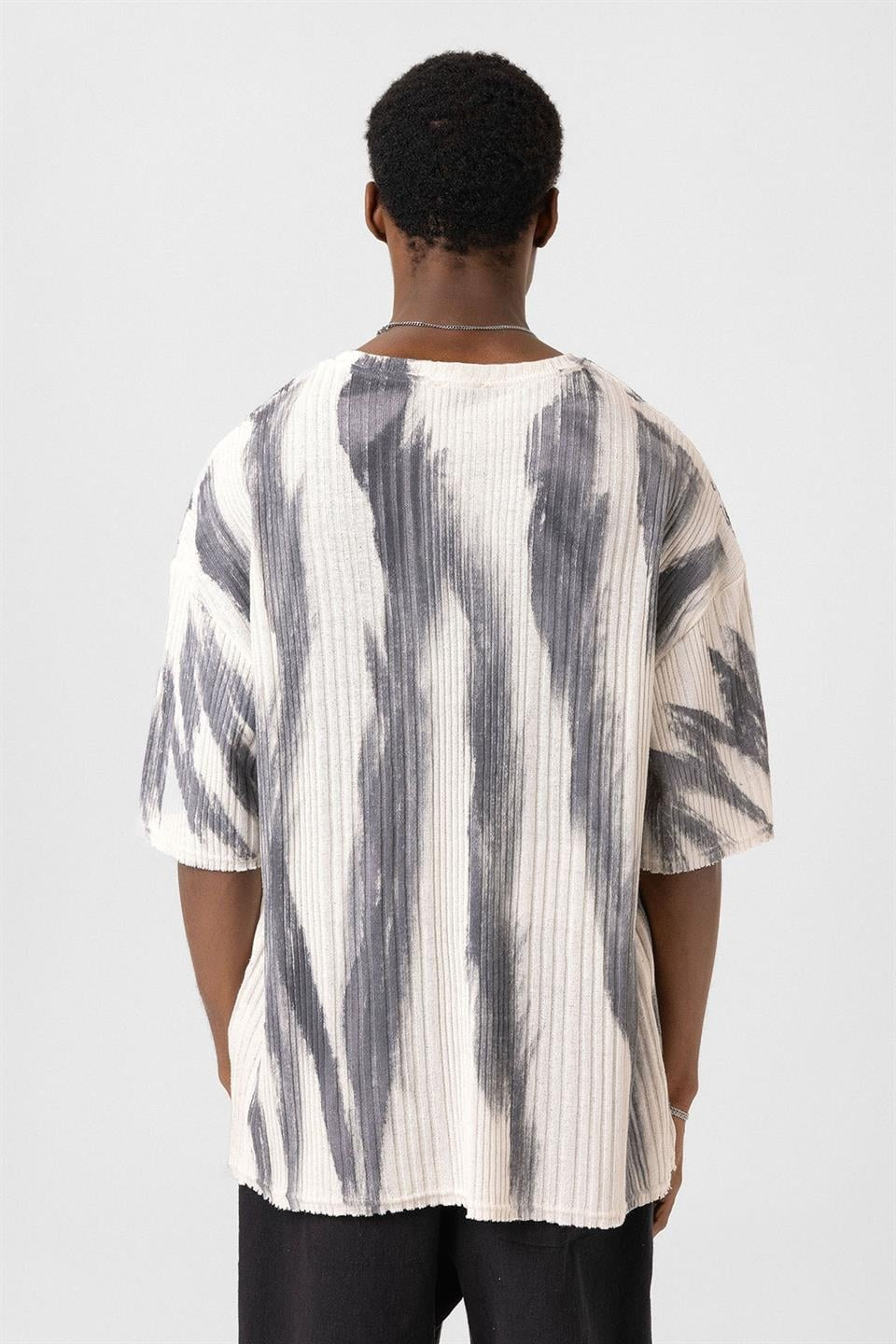 Oversized Knit T-Shirt (Machine Washable)