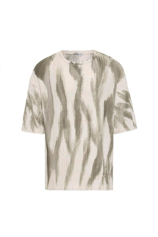 Oversized Knit T-Shirt (Machine Washable)