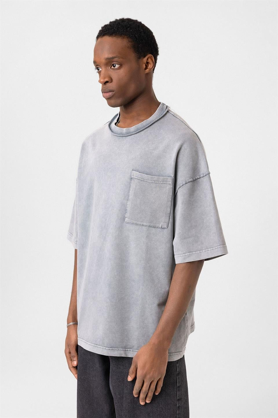 Oversized T-Shirt with Pockets (Machine Washable)