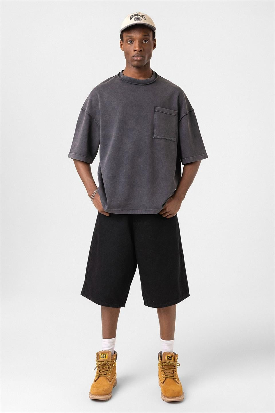 Oversized T-Shirt with Pockets (Machine Washable)