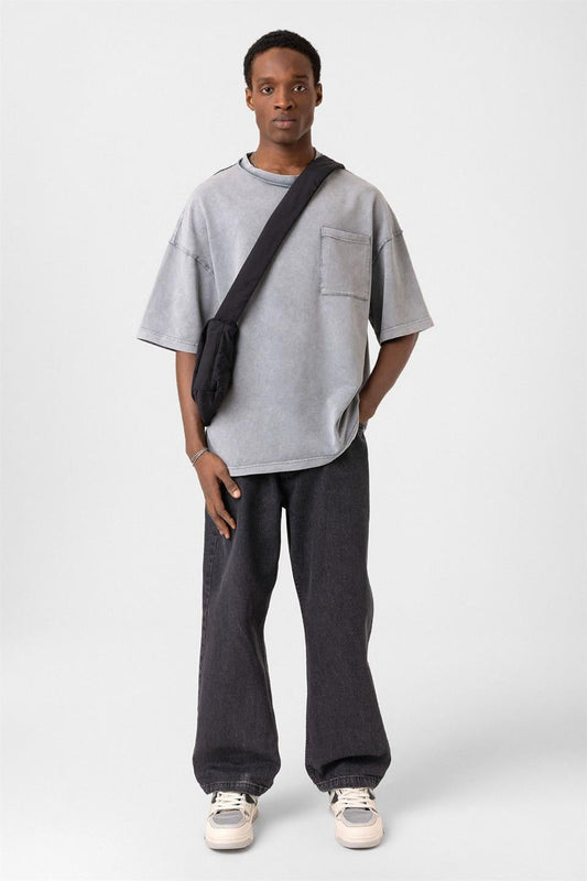 Oversized T-Shirt with Pockets (Machine Washable)