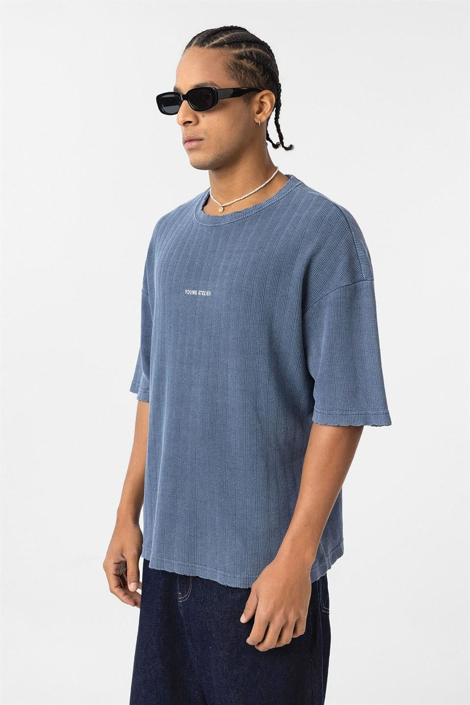 Oversized Knit T-Shirt (Machine Washable)